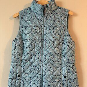 Talbots Paisley Puffer (not too puffy) Vest